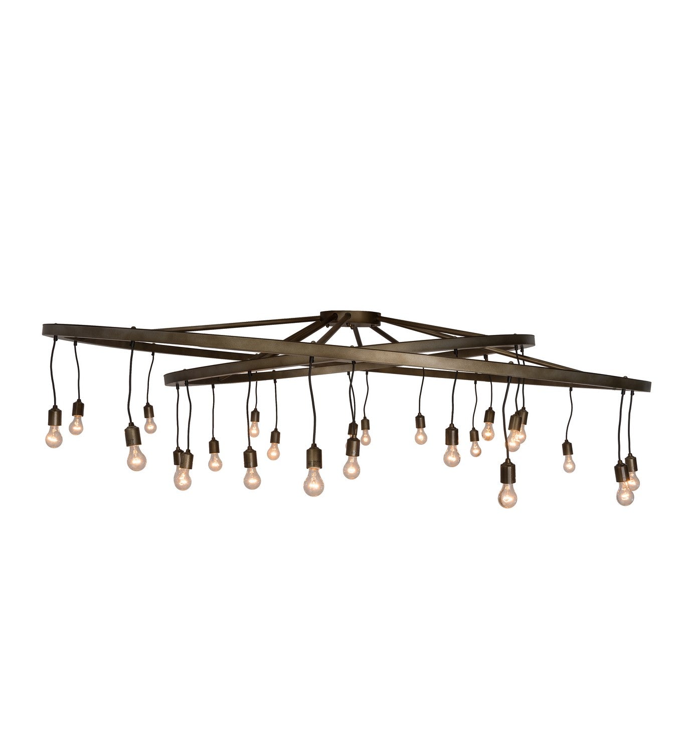 Meyda Tiffany - 183648 - 24 Light Chandelier - Donner - Antique Hammered Gold