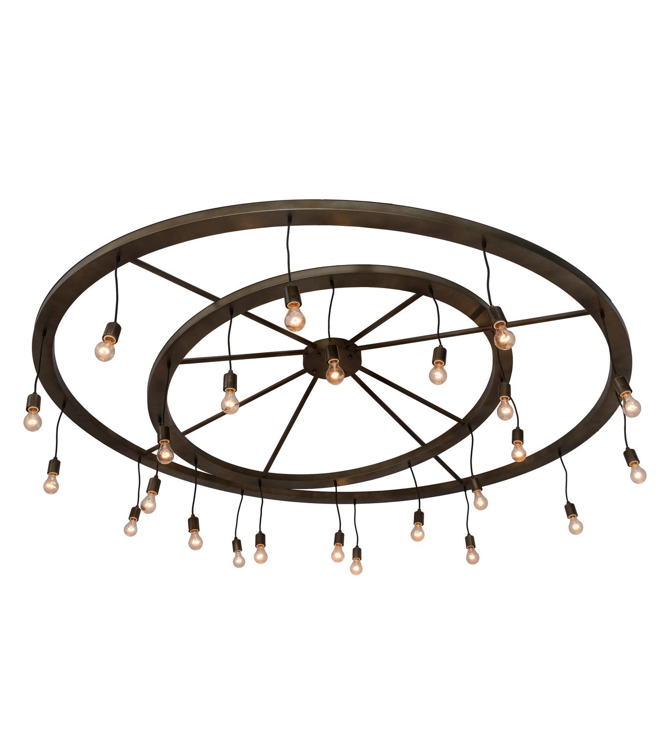 Meyda Tiffany - 183648 - 24 Light Chandelier - Donner - Antique Hammered Gold