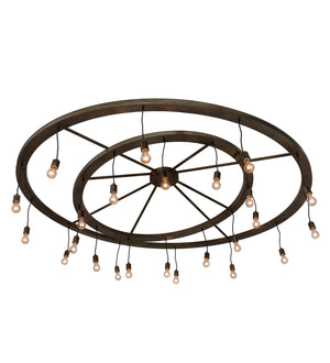 Meyda Tiffany - 183648 - 24 Light Chandelier - Donner - Antique Hammered Gold