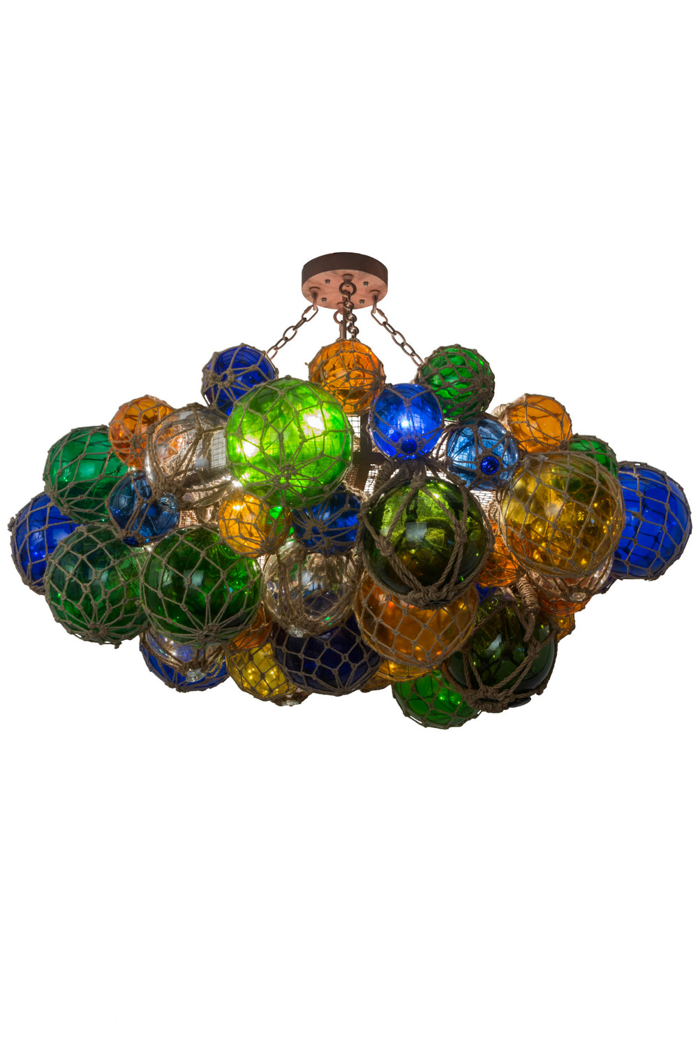 Meyda Tiffany - 185262 - Eight Light Chandelier - Bijoux Colores - Wrought Iron On Rust