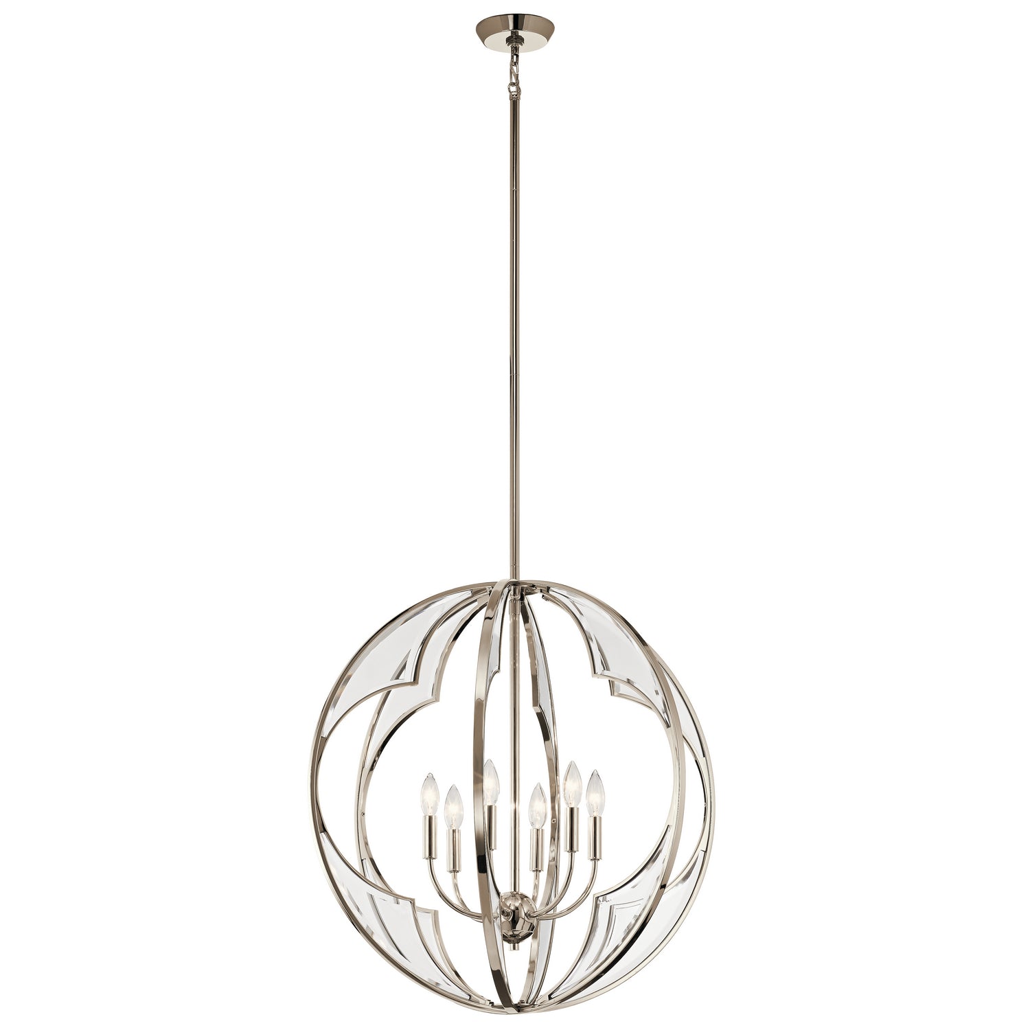 Kichler - 43097PN - Six Light Chandelier - Montavello - Polished Nickel