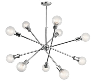 Kichler - 43119CH - Ten Light Chandelier - Armstrong - Chrome