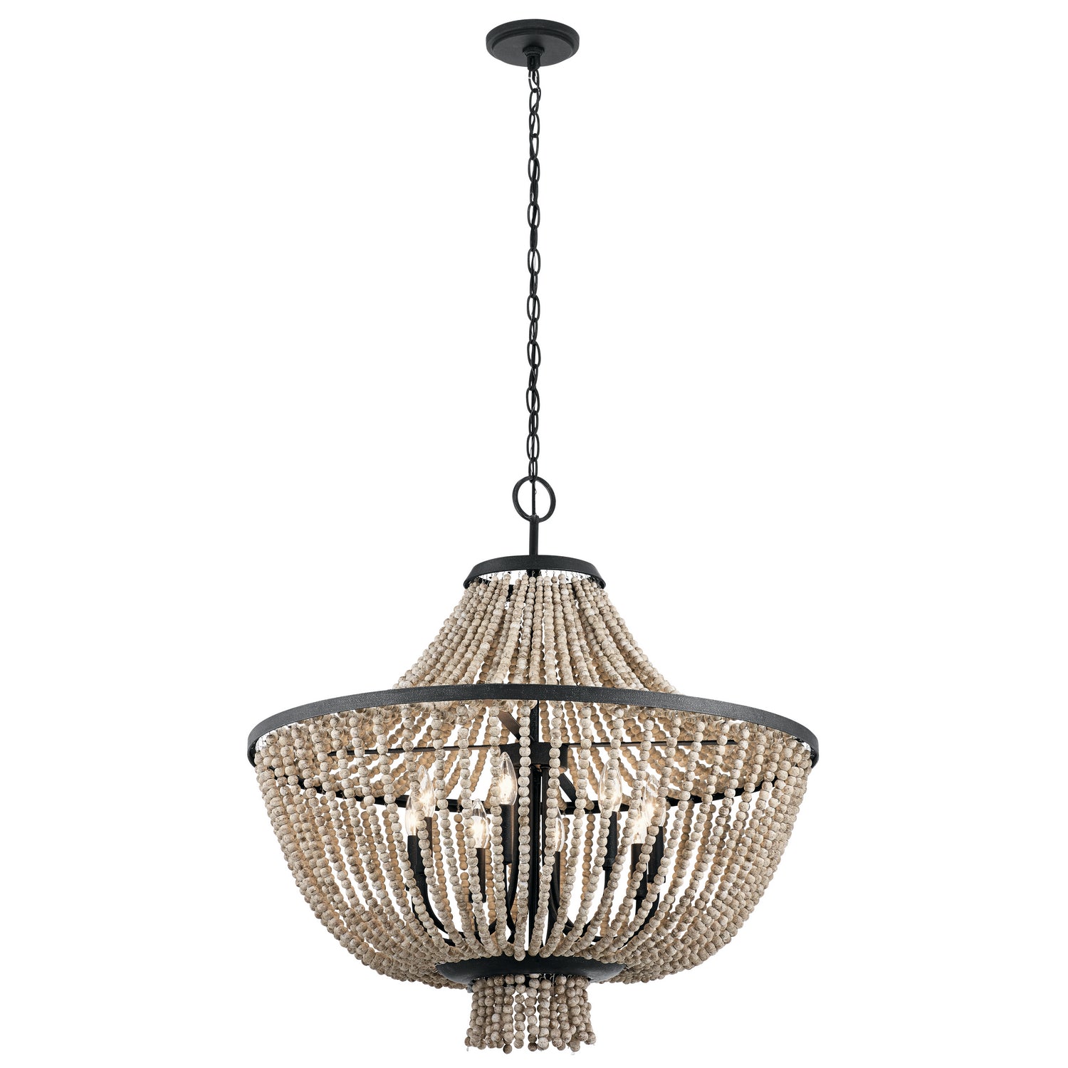 Kichler - 43892DBK - Eight Light Chandelier - Brisbane - Distressed Black