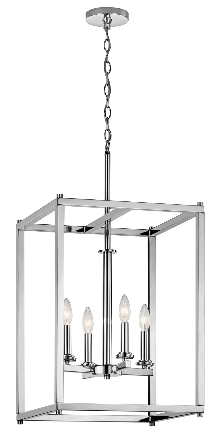 Kichler - 43998CH - Four Light Foyer Pendant - Crosby - Chrome