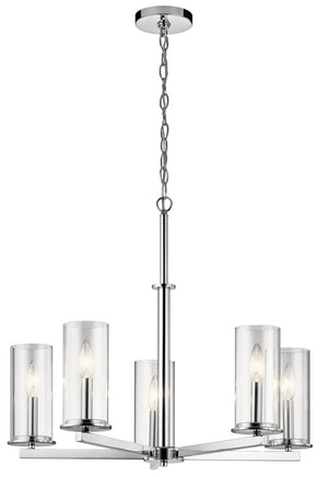 Kichler - 43999CH - Five Light Chandelier - Crosby - Chrome