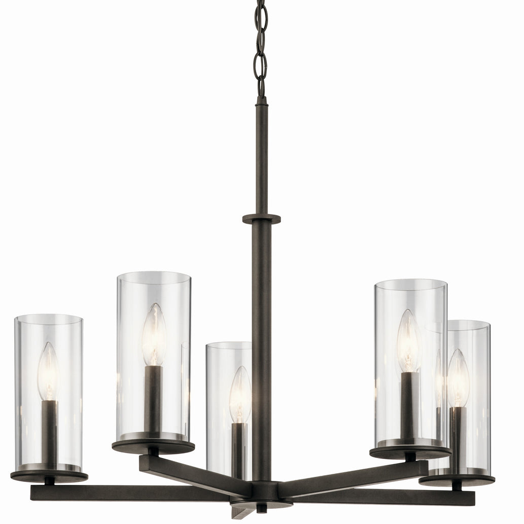Kichler - 43999OZ - Five Light Chandelier - Crosby - Olde Bronze