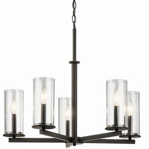 Kichler - 43999OZ - Five Light Chandelier - Crosby - Olde Bronze