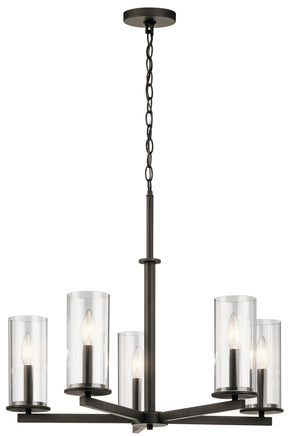 Kichler - 43999OZ - Five Light Chandelier - Crosby - Olde Bronze