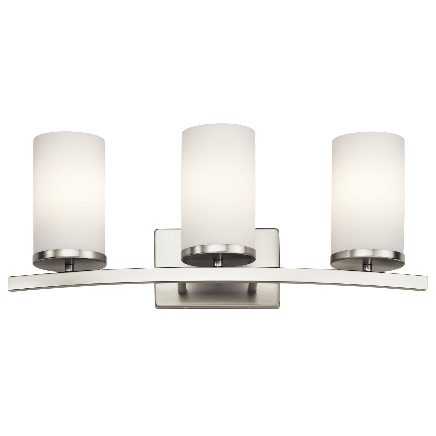 Kichler - 45497NI - Three Light Bath - Crosby - Brushed Nickel