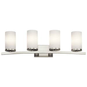 Kichler - 45498NI - Four Light Bath - Crosby - Brushed Nickel