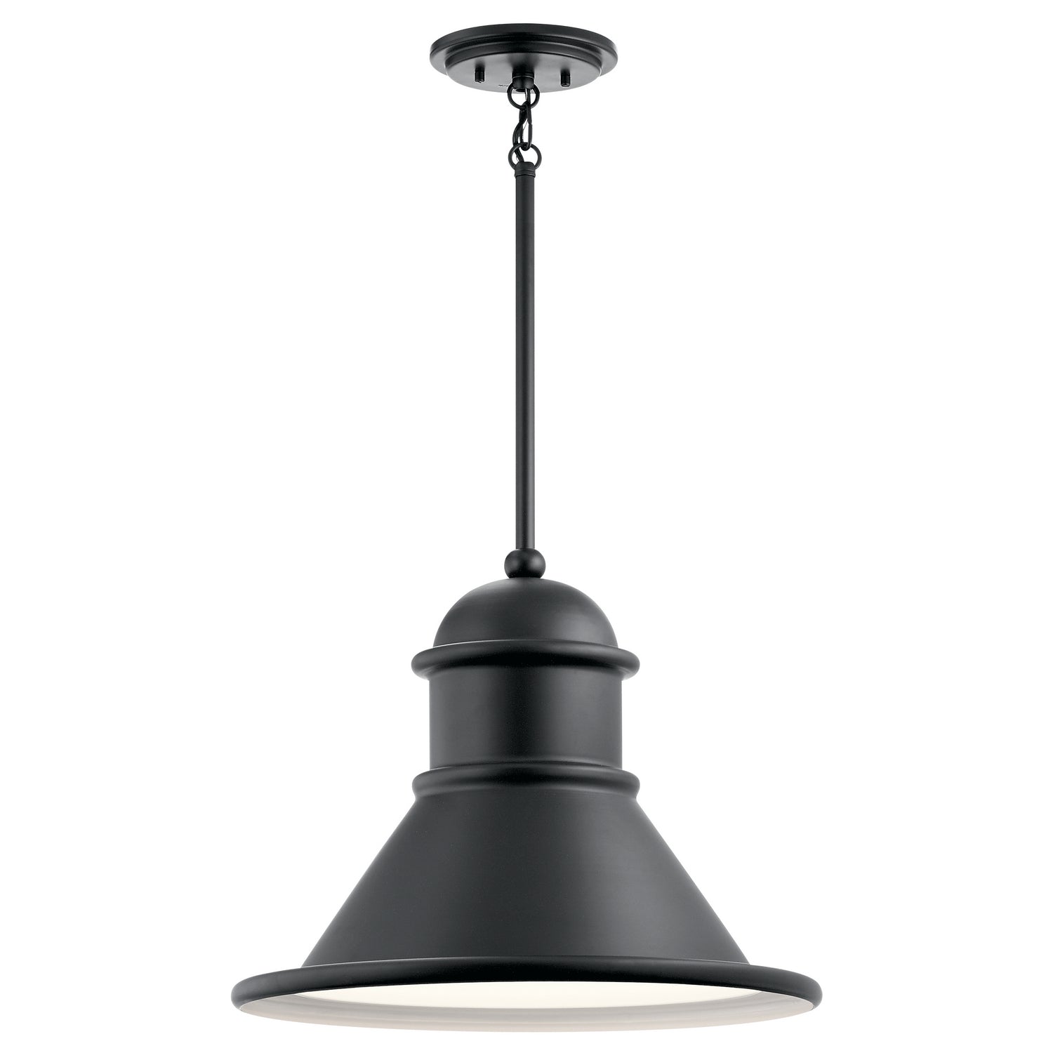 Kichler - 49777BK - One Light Outdoor Pendant - Northland - Black