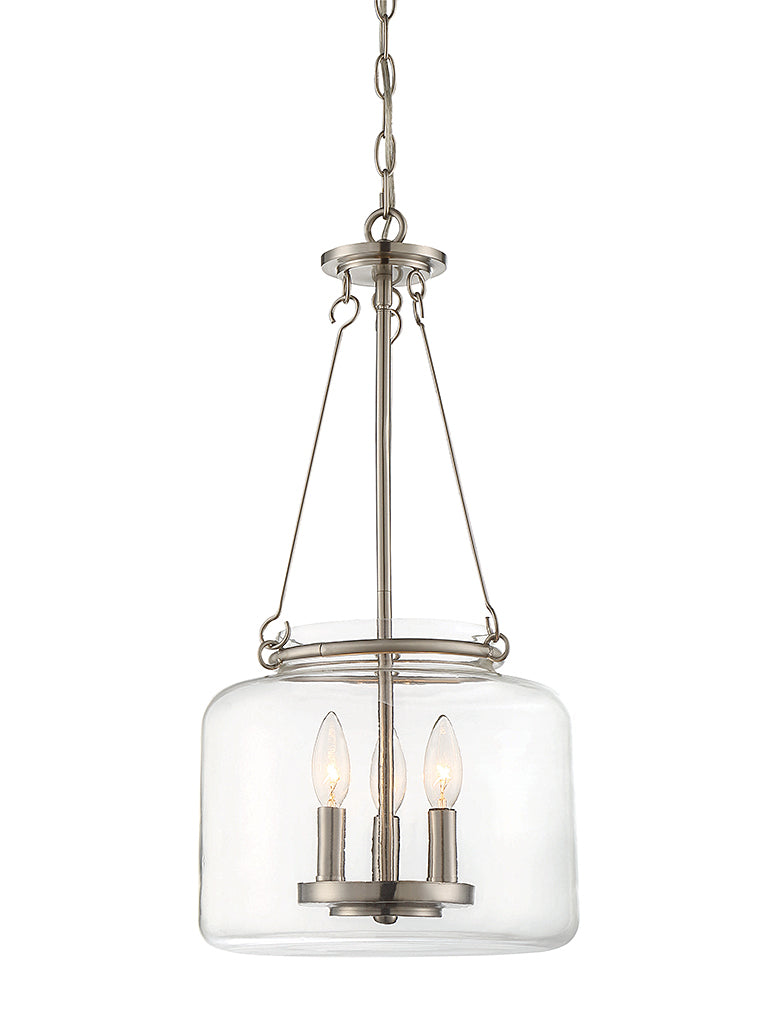 Savoy House - 7-9006-3-SN - Three Light Pendant - Akron - Satin Nickel