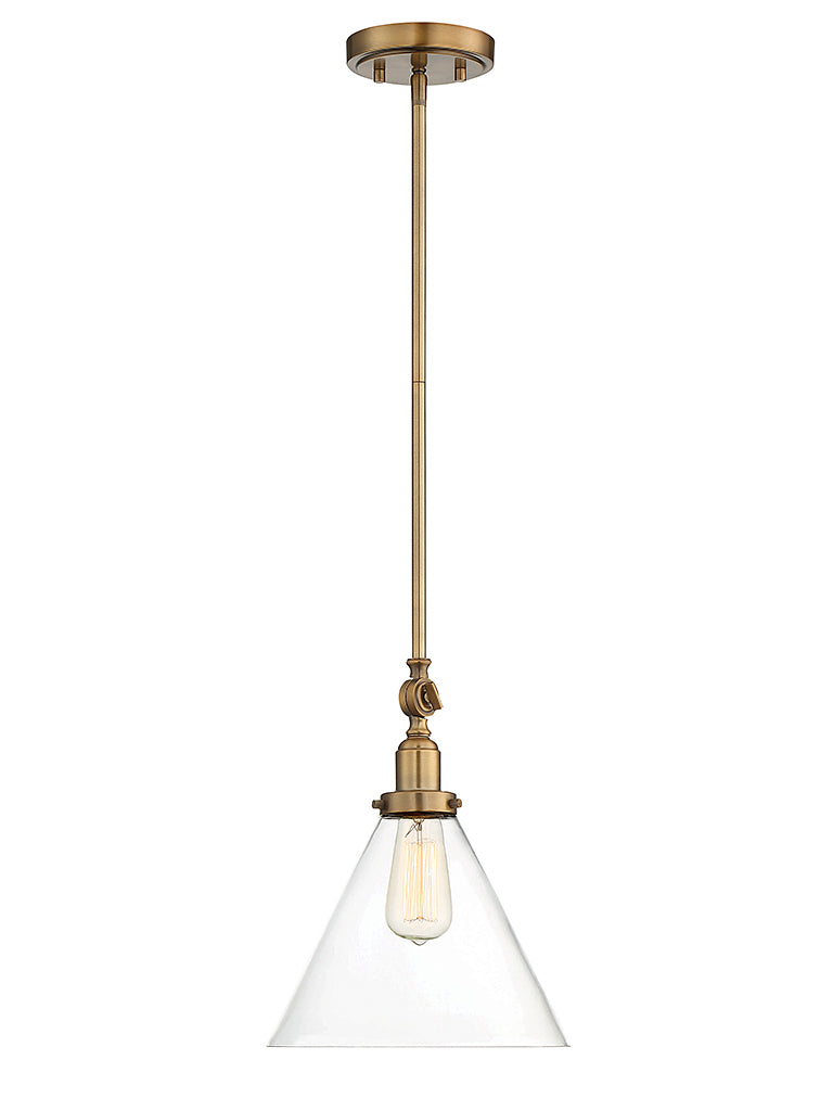 Savoy House - 7-9132-1-322 - One Light Pendant - Drake - Warm Brass