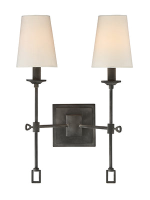 Savoy House - 9-9004-2-88 - Two Light Wall Sconce - Lorainne - Oxidized Black