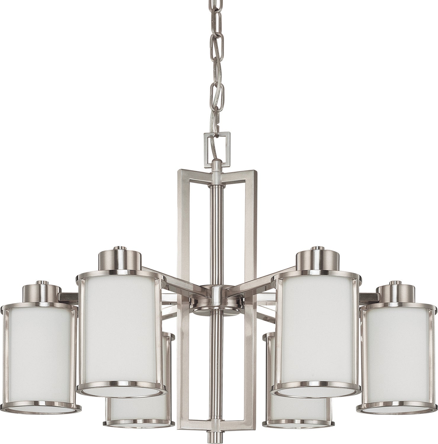 Nuvo Lighting - 60-2853 - Six Light Chandelier - Odeon - Brushed Nickel