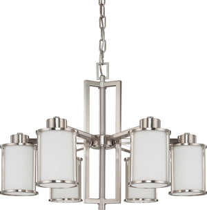 Nuvo Lighting - 60-2853 - Six Light Chandelier - Odeon - Brushed Nickel