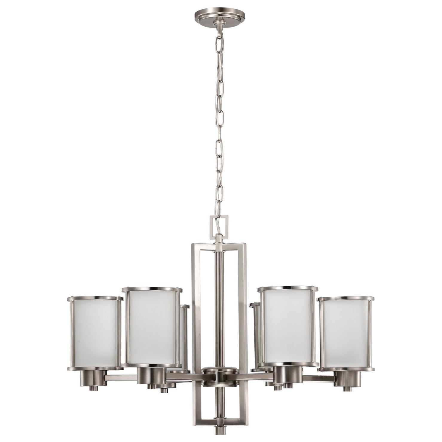 Nuvo Lighting - 60-2853 - Six Light Chandelier - Odeon - Brushed Nickel