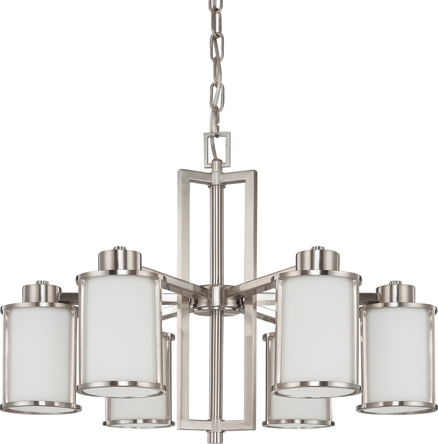 Nuvo Lighting - 60-2853 - Six Light Chandelier - Odeon - Brushed Nickel