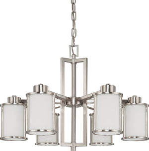 Nuvo Lighting - 60-2853 - Six Light Chandelier - Odeon - Brushed Nickel