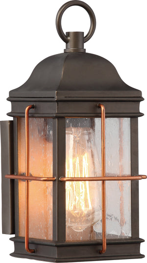 Nuvo Lighting - 60-5831 - One Light Outdoor Wall Lantern - Howell - Bronze / Copper Accents