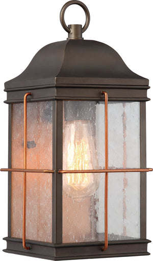 Nuvo Lighting - 60-5832 - One Light Outdoor Wall Lantern - Howell - Bronze / Copper Accents