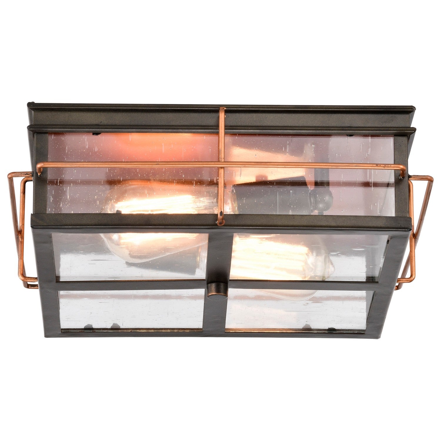 Nuvo Lighting - 60-5834 - Two Light Flush Mount - Howell - Bronze / Copper Accents