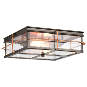 Nuvo Lighting - 60-5834 - Two Light Flush Mount - Howell - Bronze / Copper Accents