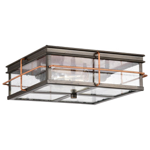 Nuvo Lighting - 60-5834 - Two Light Flush Mount - Howell - Bronze / Copper Accents