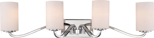 Nuvo Lighting - 60-5871 - Four Light Vanity - Willow - Polished Nickel