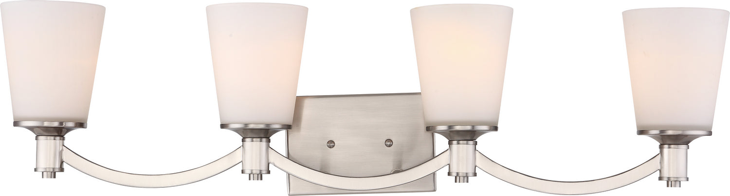 Nuvo Lighting - 60-5874 - Four Light Vanity - Laguna - Brushed Nickel