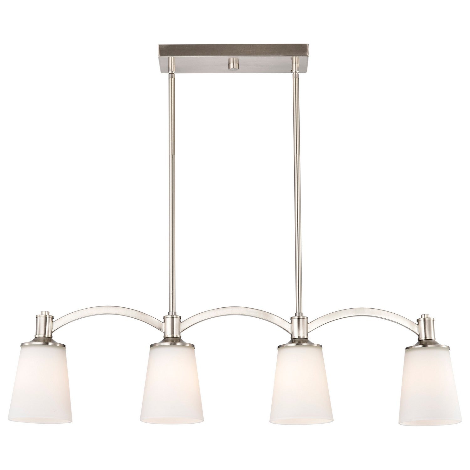 Nuvo Lighting - 60-5875 - Four Light Trestle - Laguna - Brushed Nickel