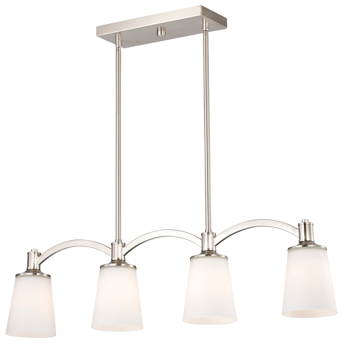 Nuvo Lighting - 60-5875 - Four Light Trestle - Laguna - Brushed Nickel