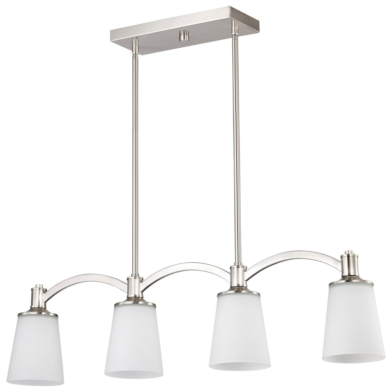 Nuvo Lighting - 60-5875 - Four Light Trestle - Laguna - Brushed Nickel