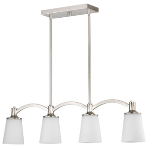 Nuvo Lighting - 60-5875 - Four Light Trestle - Laguna - Brushed Nickel