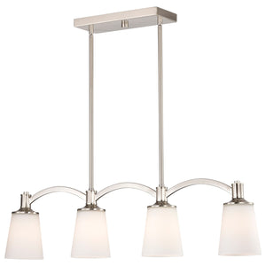 Nuvo Lighting - 60-5875 - Four Light Trestle - Laguna - Brushed Nickel