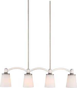 Nuvo Lighting - 60-5875 - Four Light Trestle - Laguna - Brushed Nickel