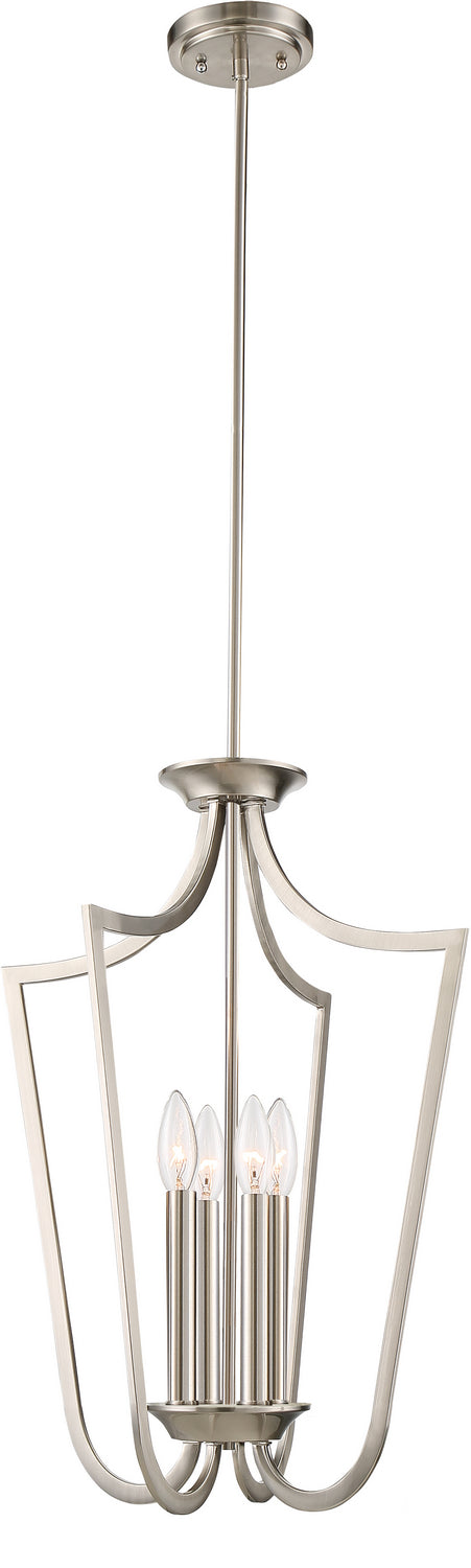 Nuvo Lighting - 60-5876 - Four Light Pendant - Laguna - Brushed Nickel