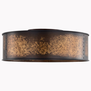 Nuvo Lighting - 60-5893 - Three Light Flush Mount - Kettle - Weathered Brass