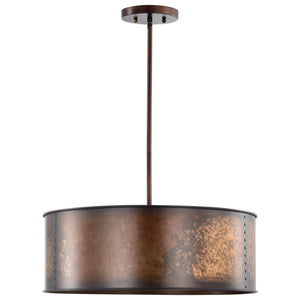 Nuvo Lighting - 60-5894 - Four Light Pendant - Kettle - Weathered Brass