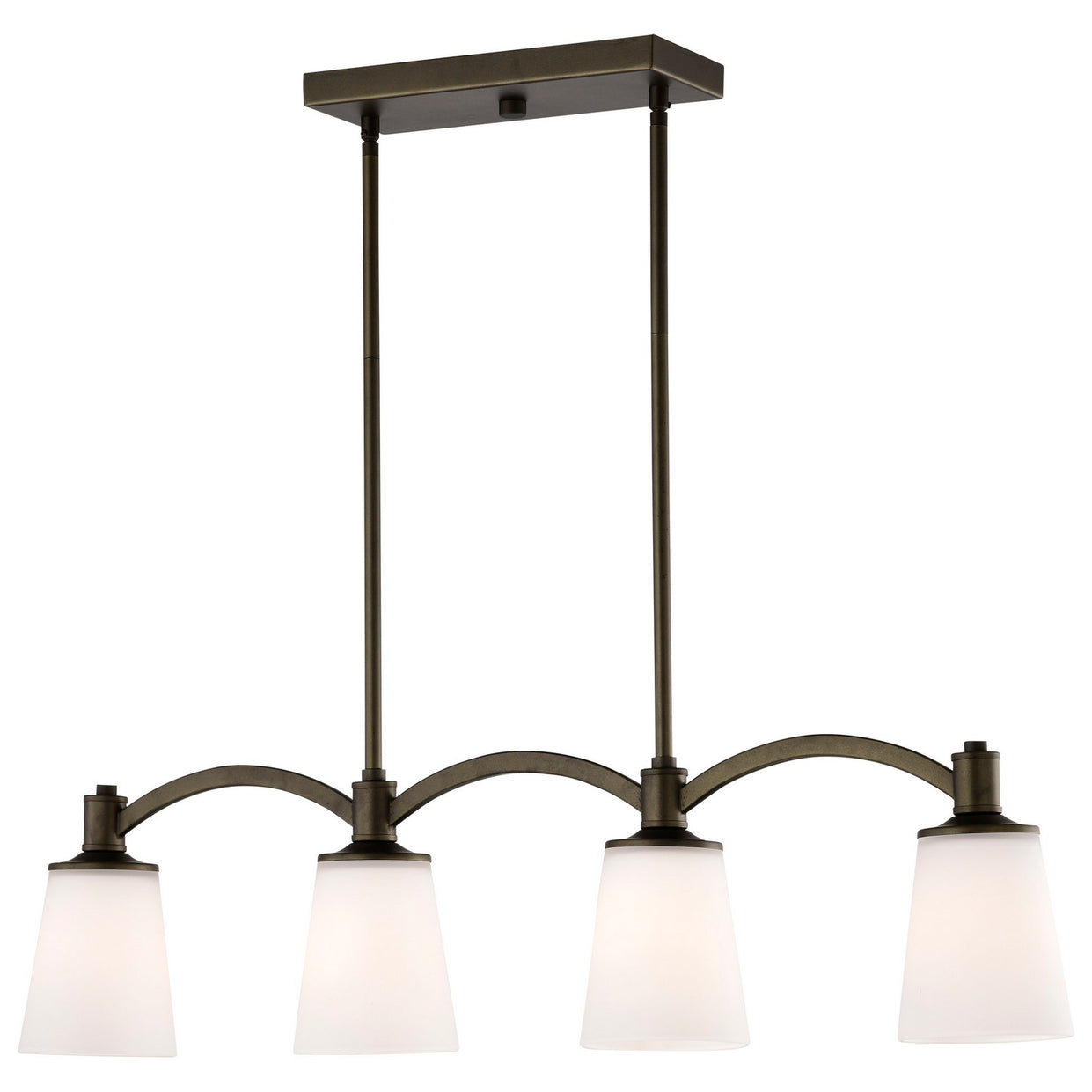 Nuvo Lighting - 60-5975 - Four Light Trestle - Laguna - Forest Bronze