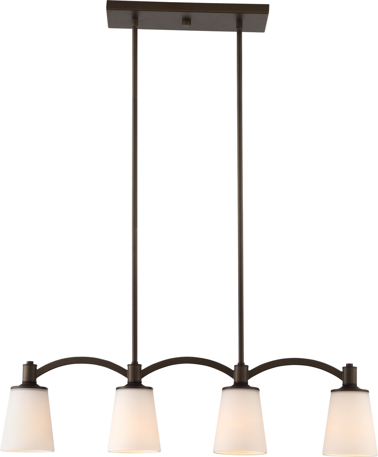 Nuvo Lighting - 60-5975 - Four Light Trestle - Laguna - Forest Bronze