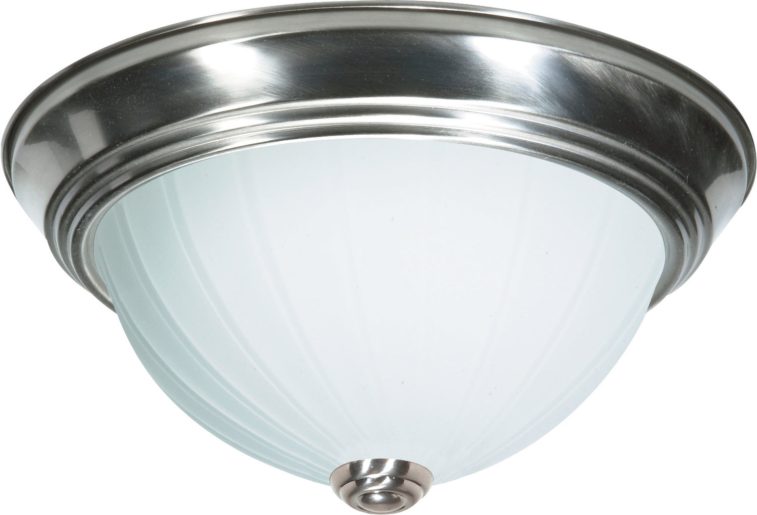 Nuvo Lighting - SF76-244 - Two Light Flush Mount - Brushed Nickel