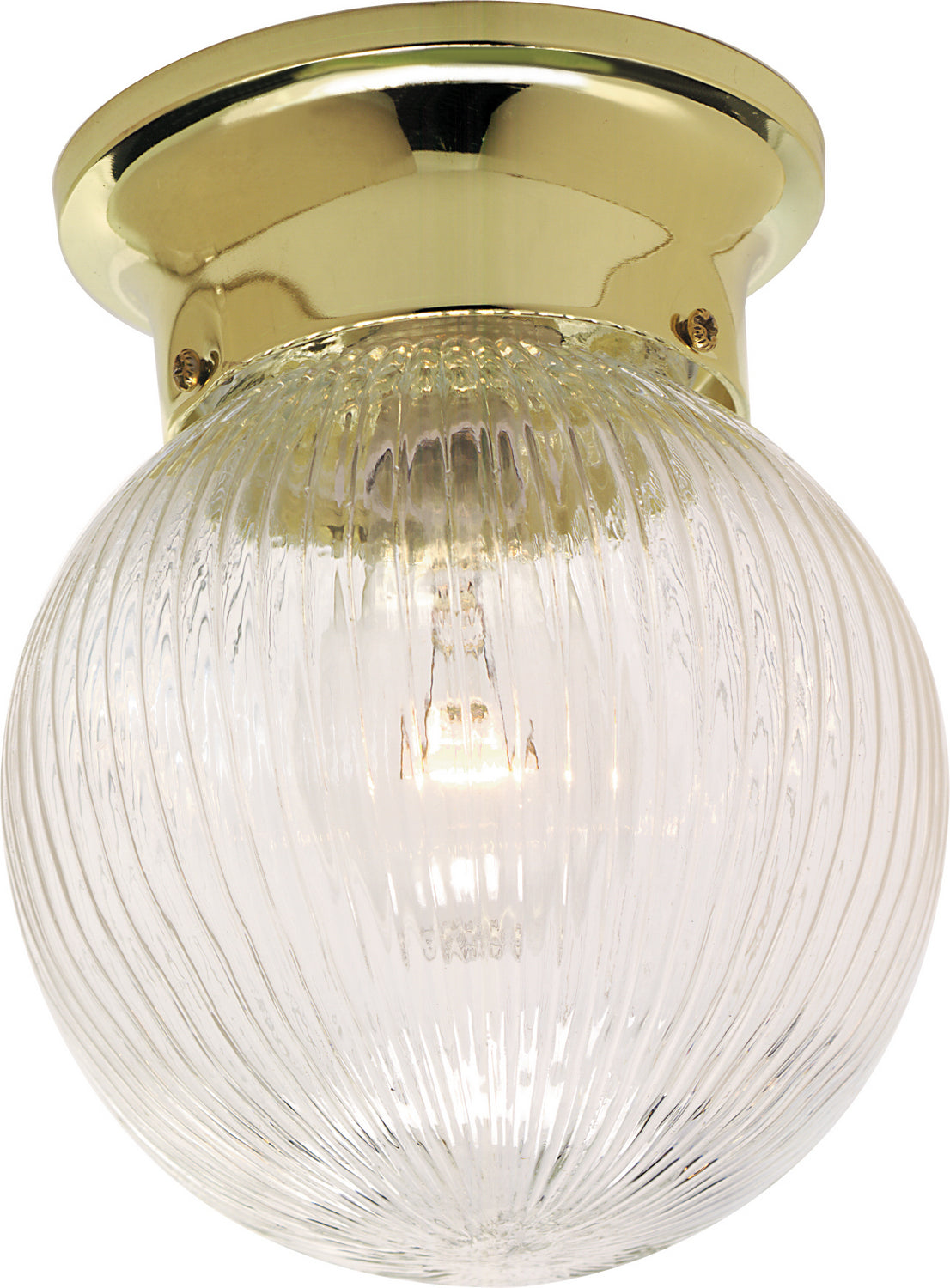 Nuvo Lighting - SF76-256 - One Light Flush Mount - Polished Brass