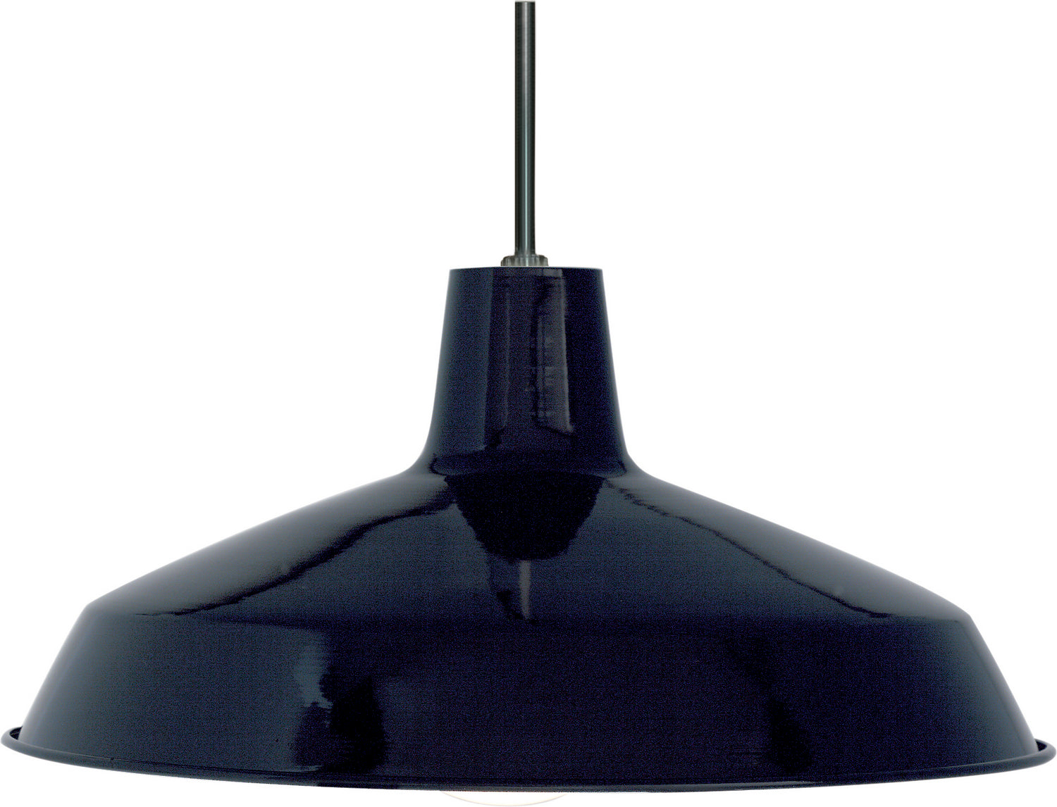 Nuvo Lighting - SF76-284 - One Light Pendant - Black / White Interior