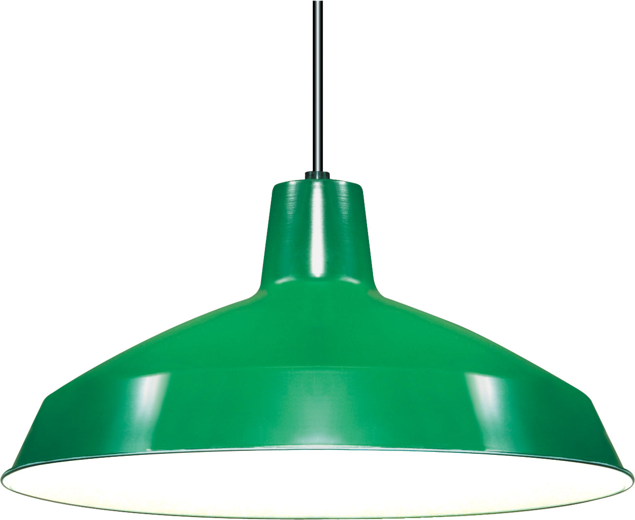 Nuvo Lighting - SF76-660 - One Light Pendant - Green / White Interior