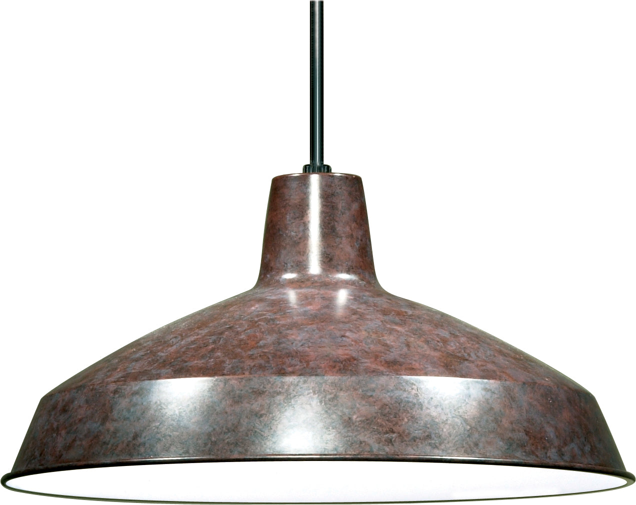 Nuvo Lighting - SF76-662 - One Light Hanging Lantern - Old Bronze / White Interior