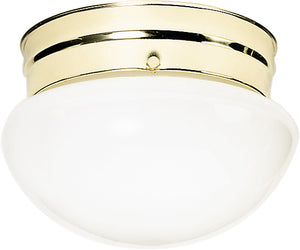 Nuvo Lighting - SF77-061 - Two Light Flush Mount - Polished Brass