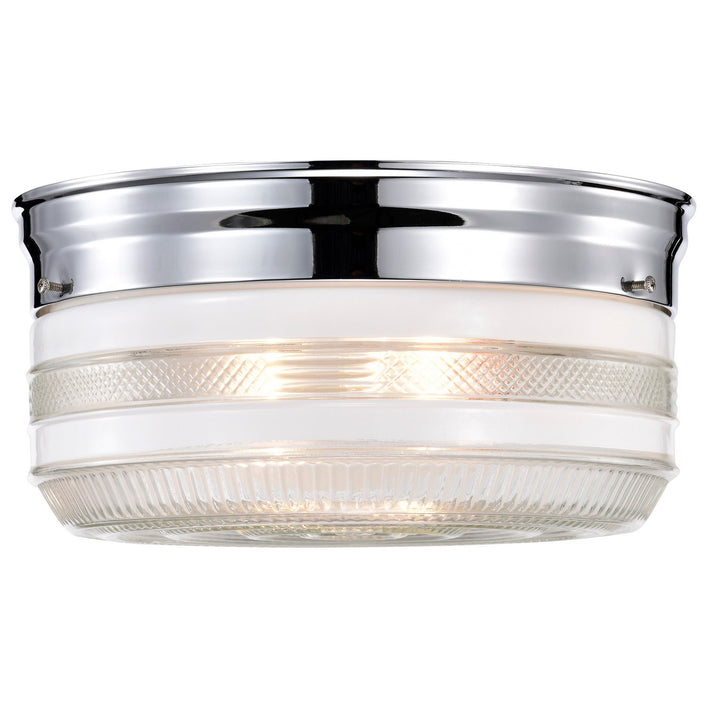 Nuvo Lighting - SF77-102 - Two Light Flush Mount - Polished Chrome