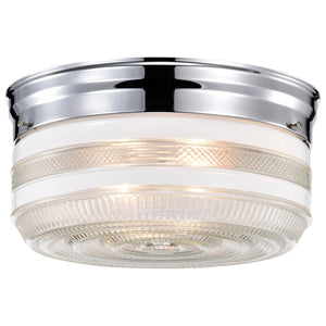 Nuvo Lighting - SF77-102 - Two Light Flush Mount - Polished Chrome