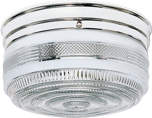 Nuvo Lighting - SF77-102 - Two Light Flush Mount - Polished Chrome